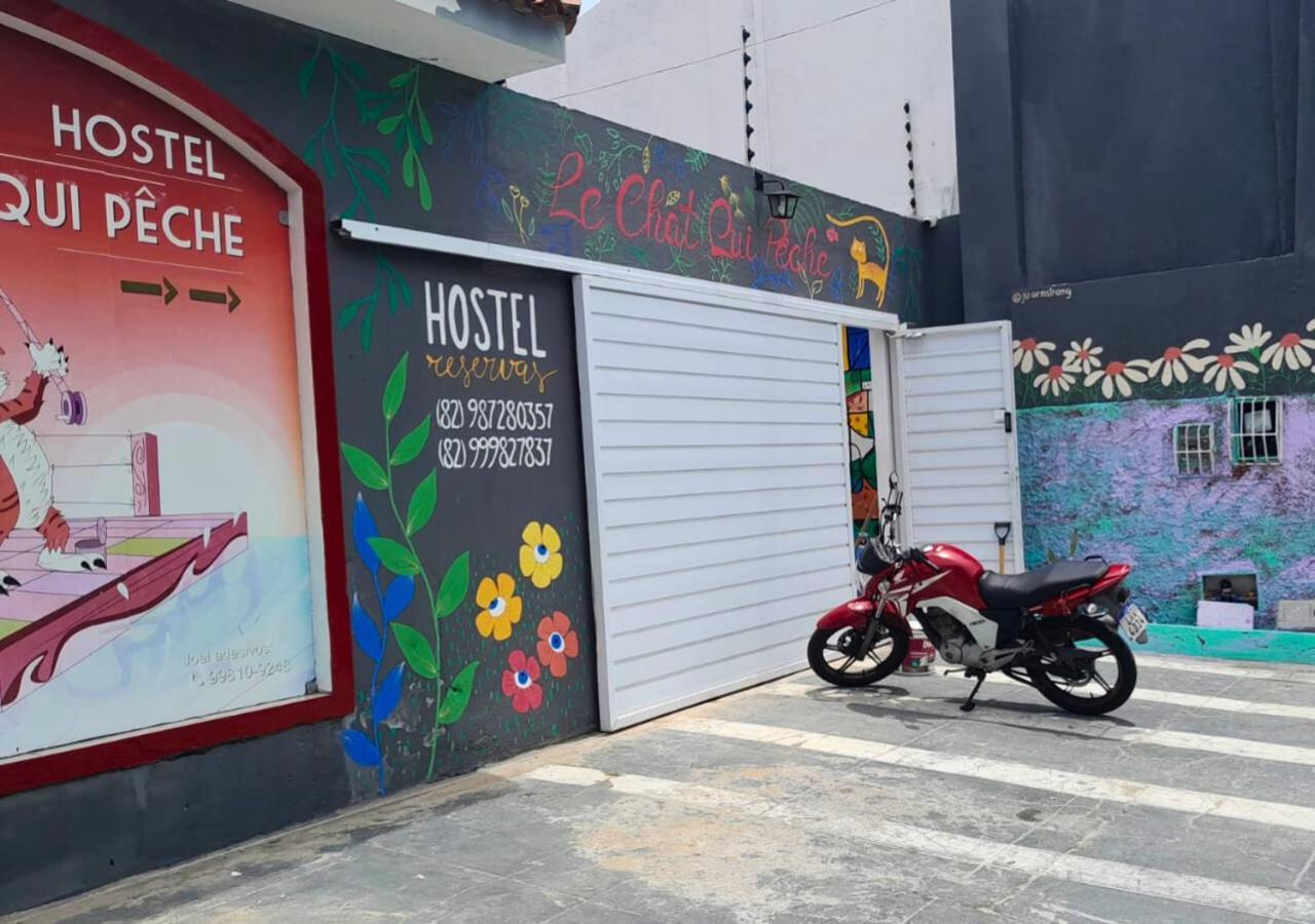 "Le Chat Qui Peche" Hostel A 150 Metros Da Praia De Pajucara Maceió Exterior foto